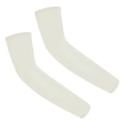 Children's Sports Cooling Arm Sleeves with Sun UV Protection and Elastic Ice Cuff (Beige)