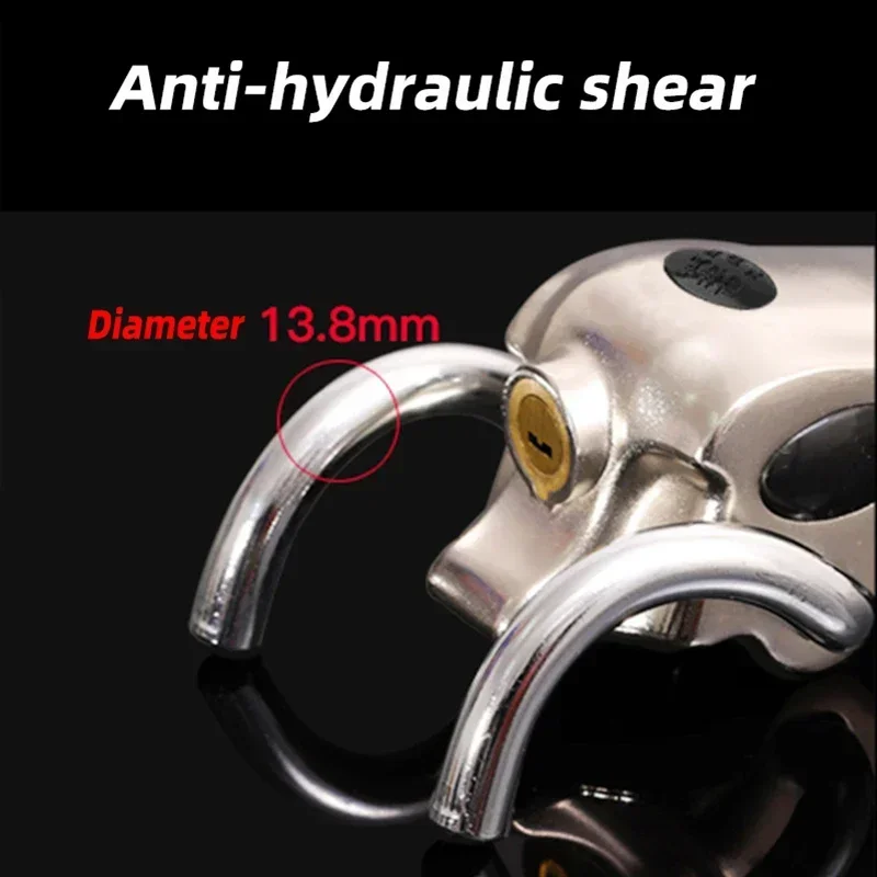Steering Wheel Lock EAFC Car Steering Wheel Anti-theft Lock Bold Stainless Steel Foldable Anti-theft Security Car Lock Protection T-Lock Travel