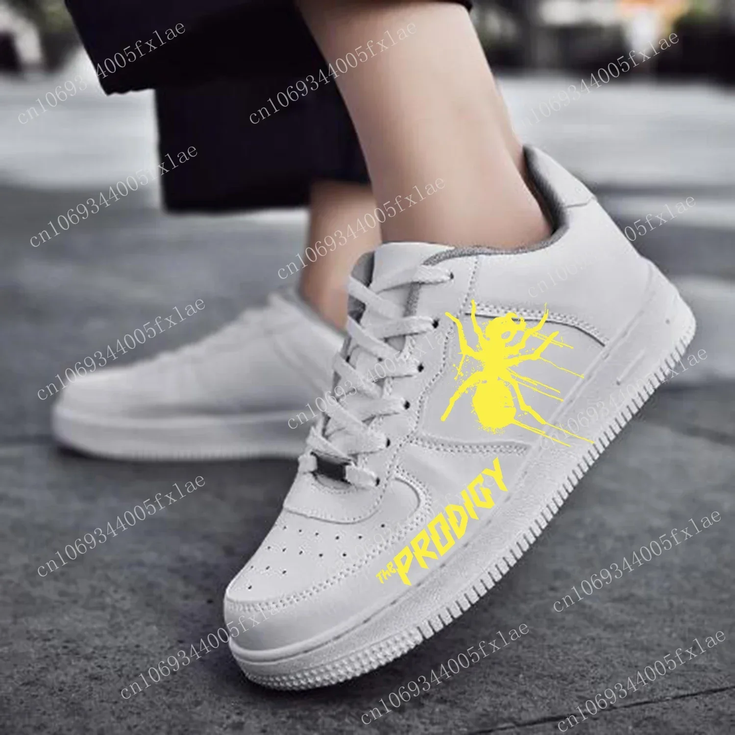 

The Prodigy AF Basketball Mens Womens Sports Running High Quality Flats Force Sneakers Lace Up Mesh Customized Made Shoe White