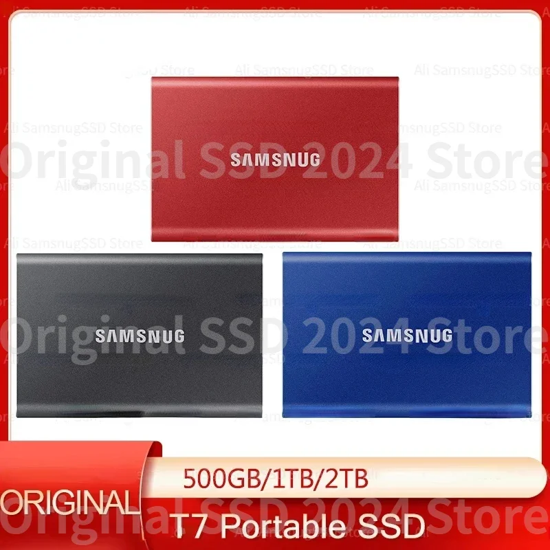 

T7 Portable SSD 500GB 1TB 2TB External Disk Hard Drive Solid State Disk USB 3.2 Gen 2 Compatible SSD For Laptop Desktop ps5