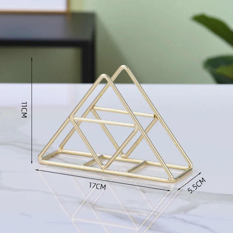 Portatovaglioli Da Tavolo Elegante In Legno E Metallo - Supporto Per Tovaglioli, Organizer Per Cucina E Ufficio