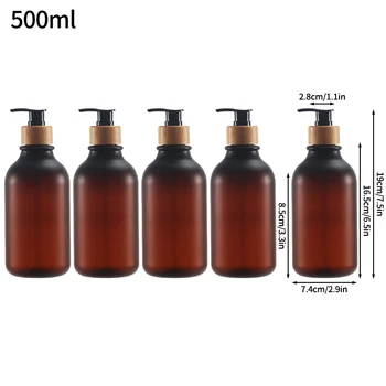 300 ml/500 ml เครื่องจ่ายสบู่เหลวขวดแชมพูขวดปั๊มสบู่คอนเทนเนอร์โลชั่นห้องน้ําแชมพู Conditioner Dispenser 29