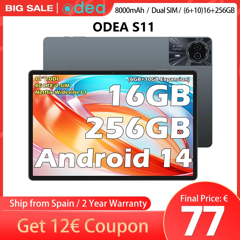 teclast odea S11 Androidタブレット 本体 11インチ Amazon | ODEA S11 Android 14 タブレットケース、11インチ、64