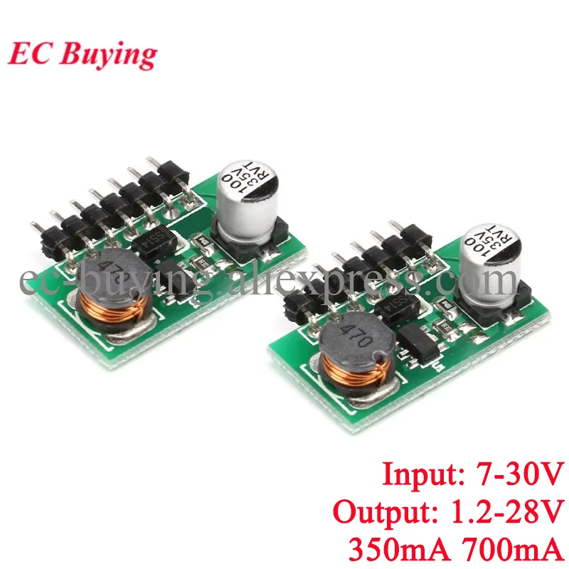 1 W 3 W LED-Treiber, PWM-Dimmung, Eingang 7–30 V, Ausgang 350 mA, 700 mA, 1,2–28 V DC-DC-DC-zu-DC-Abwärts-Buck-Konstantstrommodul-Konverter