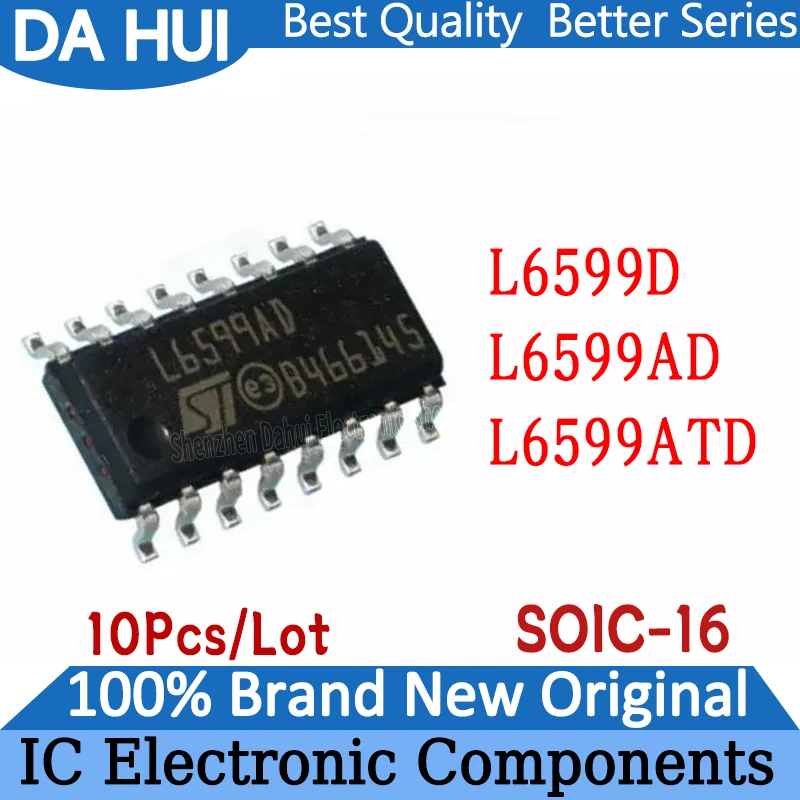 

10Pcs/LOT L6599D L6599AD L6599ATD L6599 L IC Chip SOIC-16