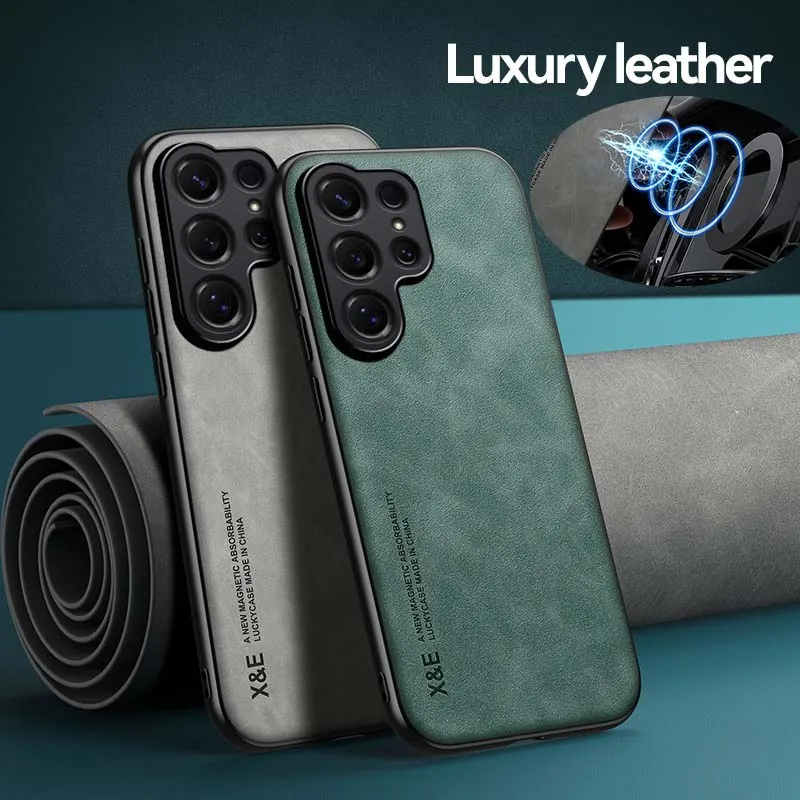 Luxurious Sheepskin Magnetic Phone Case for Samsung Galaxy Series
