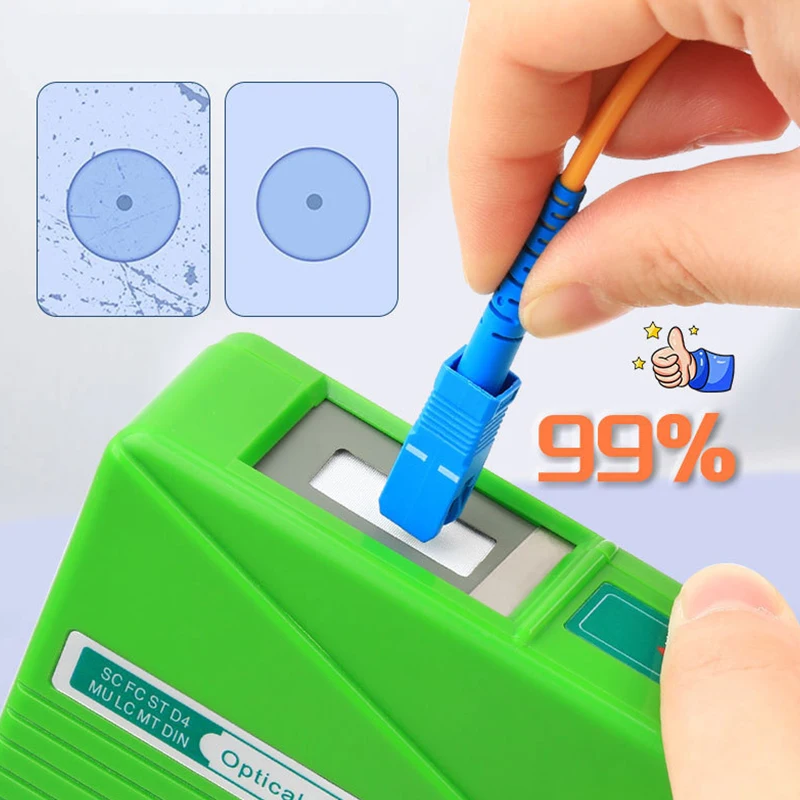 Optical Fiber Cleaning Box Cassette Type Optical Fiber Jumper End Face