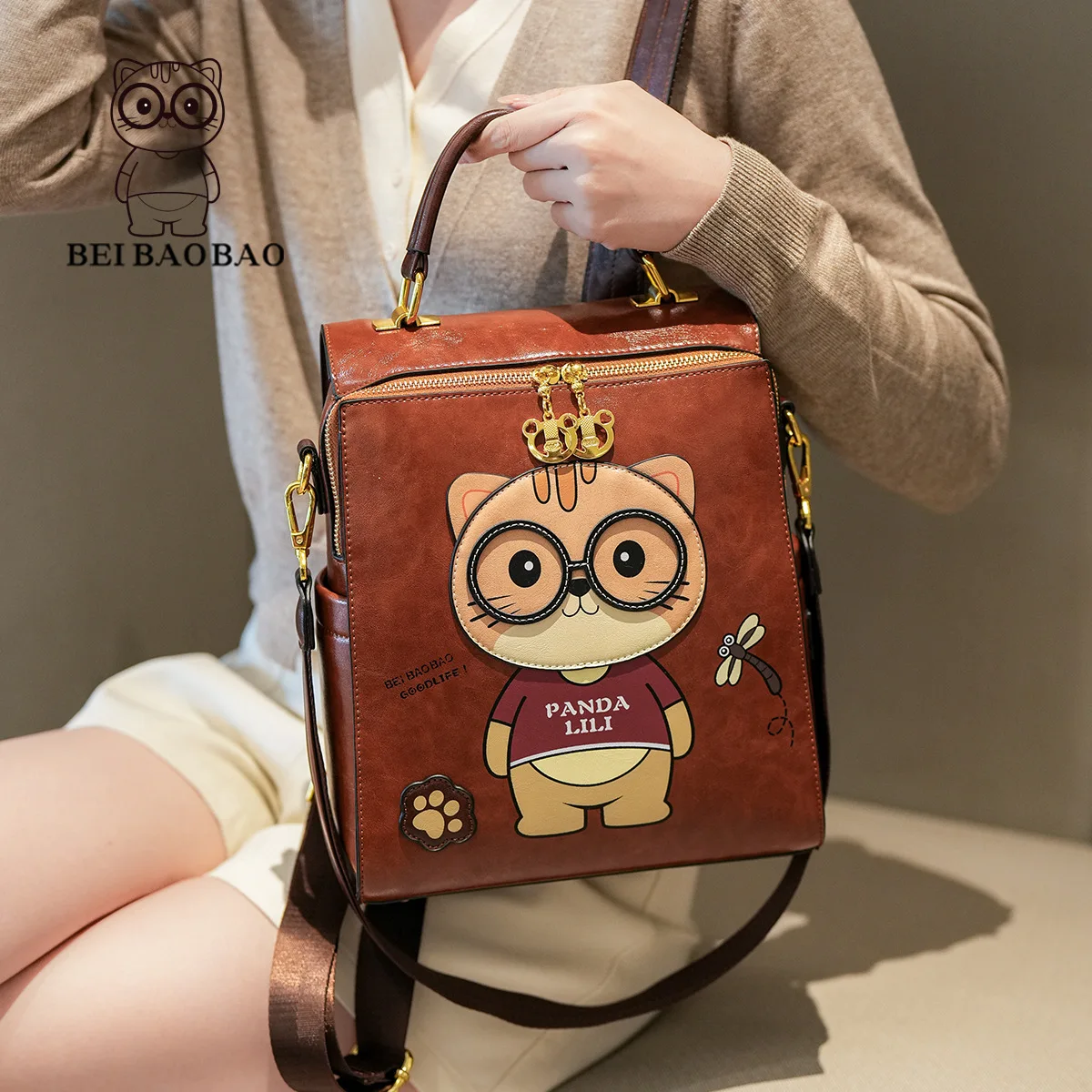 Zaino da donna alla moda Designer Zaino da viaggio in pelle Pu Borsa a tracolla casual Borse da scuola di alta qualità per ragazze adolescenti Sac - immagine 2