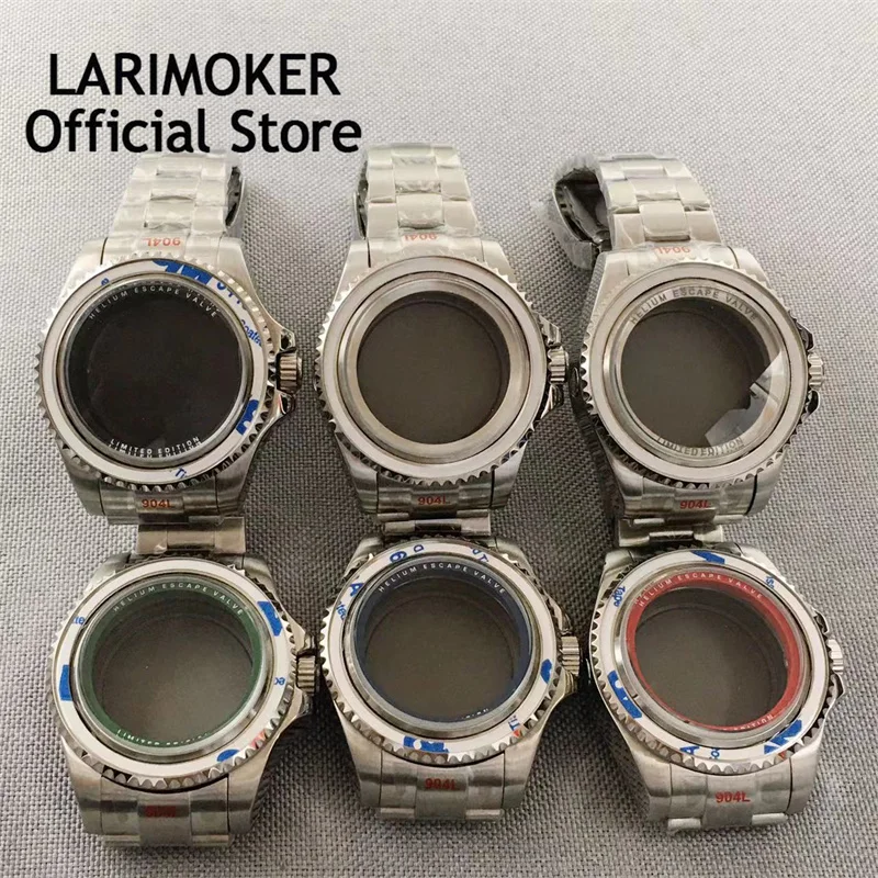 

43mm SEA Silver PVD sterile Stainless steel case fit NH34 NH35 ETA 2836 Miyota 8205 8215 821A Mingzhu DG2813 3804 movement