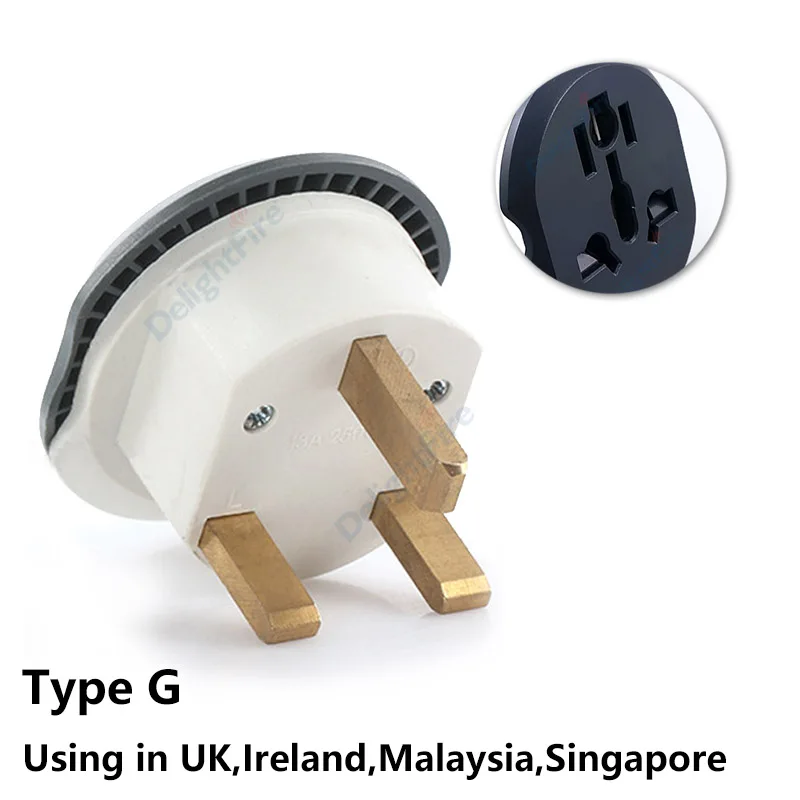 Universal Travel Adapter, UK Plug Converter