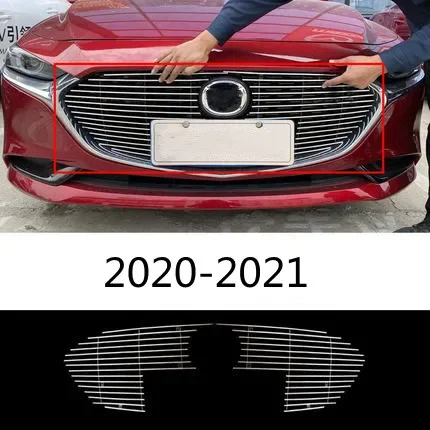 

For Mazda 3 AXELA 2017-2021 aluminum alloy Bumper grille Insect net Front grille protection decorative car accessories