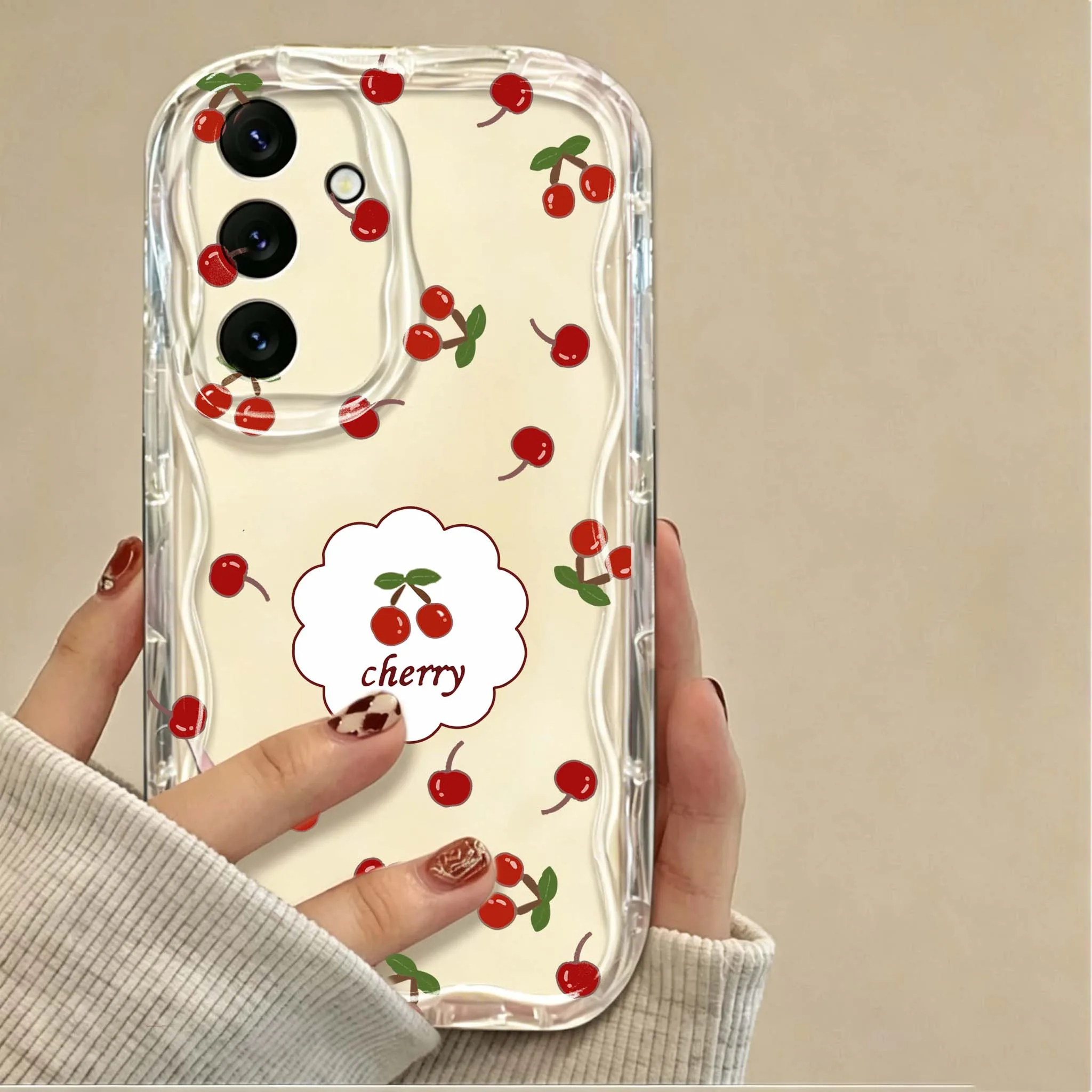 Charming Bow Cherry Strawberry Phone Case