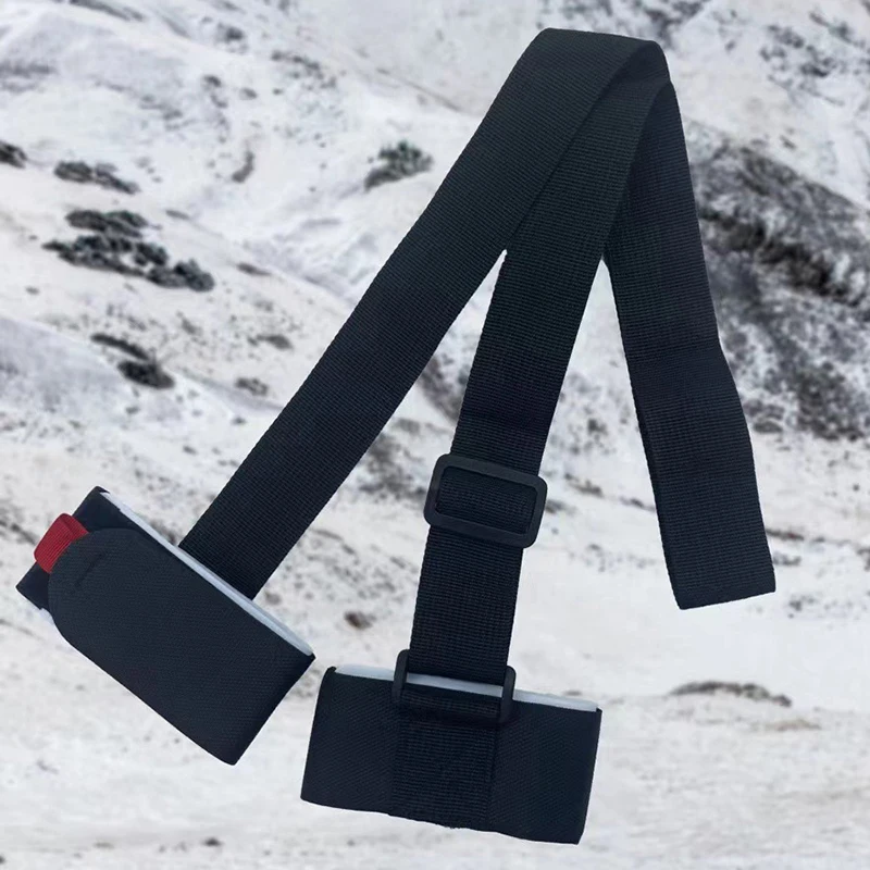 

1Pc Skiing Pole Shoulder Hand Carrier Lash Handle Adjustable Straps Protecting Hook Loop Nylon Ski Handle Strap Bag