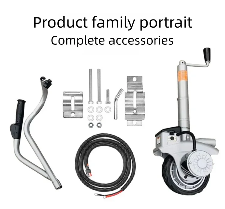 JH 12V Traction Bracket Car Electric Mover Trailer RV Quick Move Tool 350W Motor