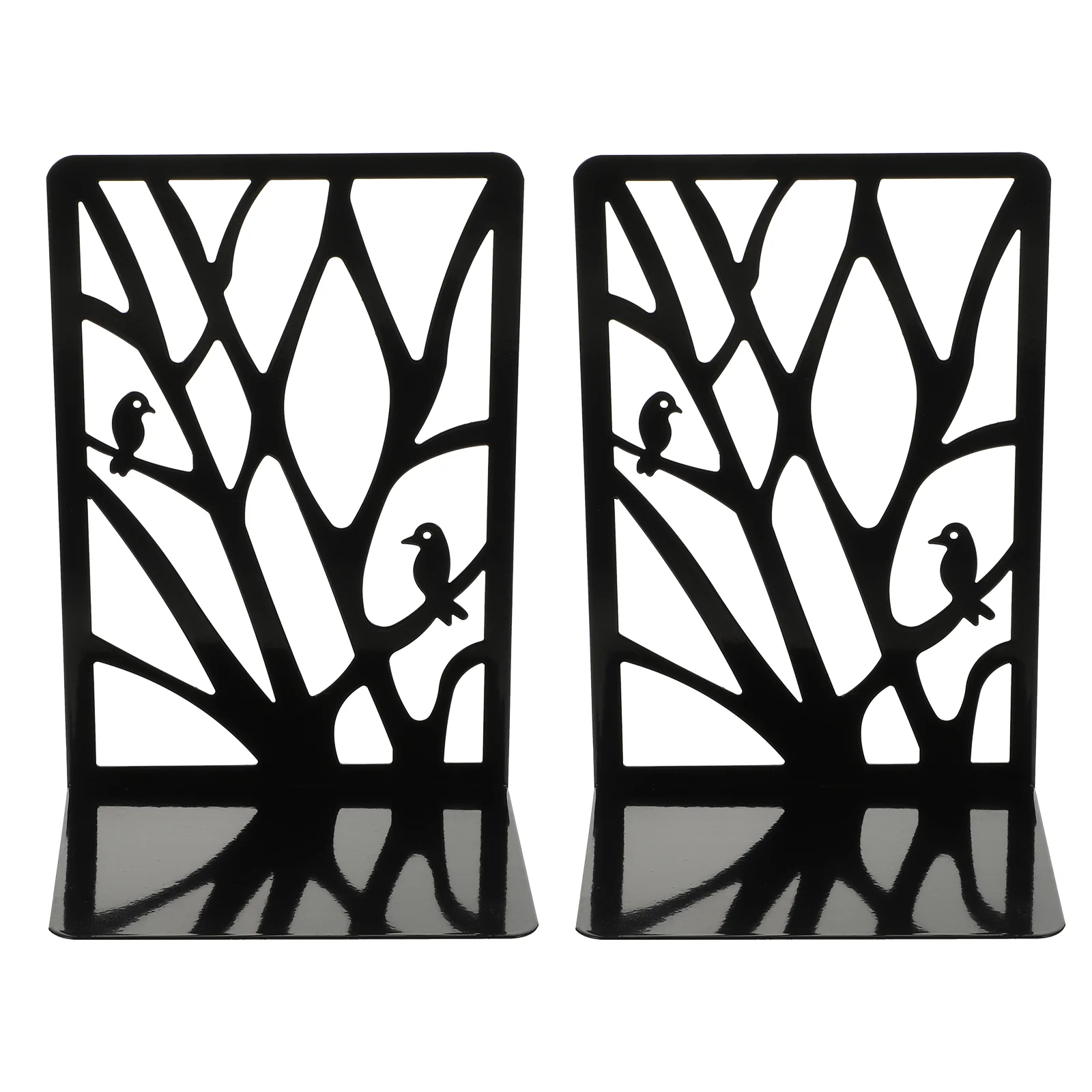 Bird Branches Book Stand Desktop Bookcase End Metal Holder Folder Hollow Bookend Bookshelf Iron Child Ends file classifier desktop book rack bookshelves metal holder folder office organizer ends bookend