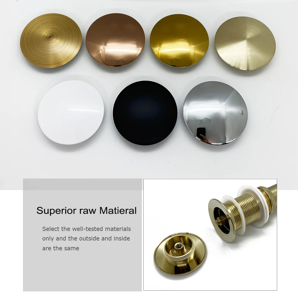 Full Copper Pop Up Drain Cover Bathroom Basin Filter Top Renovation Washbasin Lid Accessory drain filter drain strainer shower drain cover bathroom sink overflow cover basin sink drain washbasin drain plug