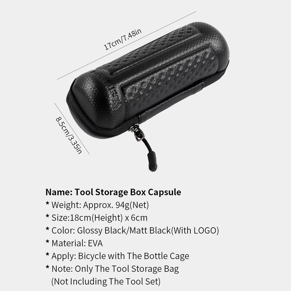 Sac Compact Fermeture éclair Sac à Outils De Réparation De Vélo Avec Fermeture éclair, Sac De Rangement De Vélo, étanche Accessoire Cyclisme Rangement