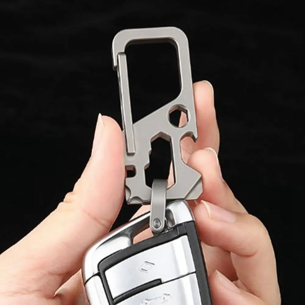 Titanium Alloy Outdoor Carabiner Hook and Bracelet Buckle Set