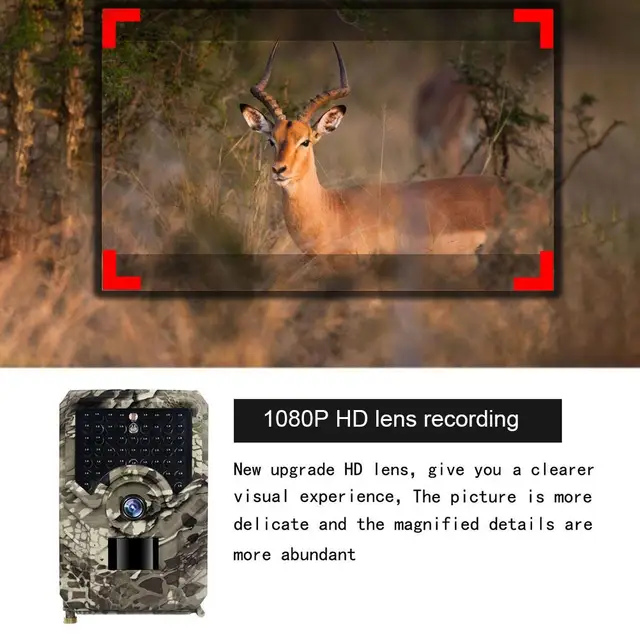 PR200 PRO Infrared Hunting Camera 49PCS 940nm Ir Led Tracking Camera Ip54 Waterproof Wildlife Night Vision Photo Trap Scouting 4