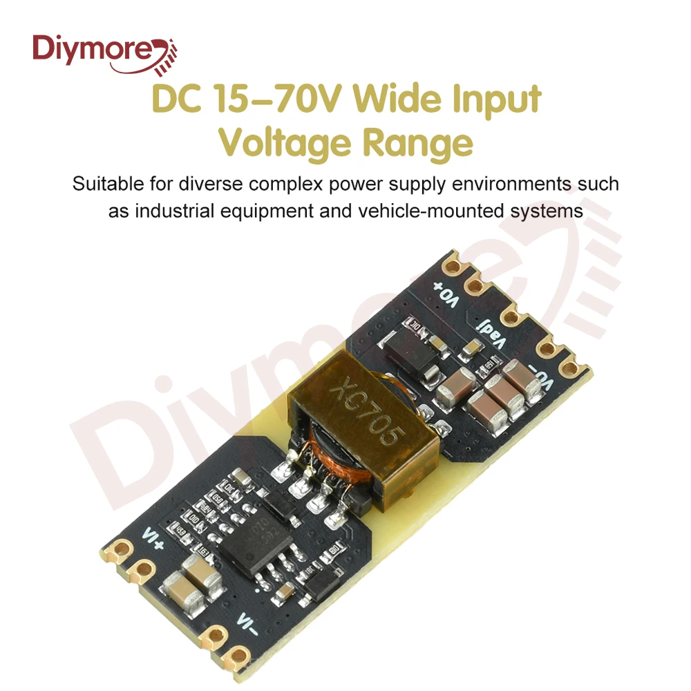 XC7010 Isolated Power Module DC 15-70V Input To DC 5V/12V Output ...