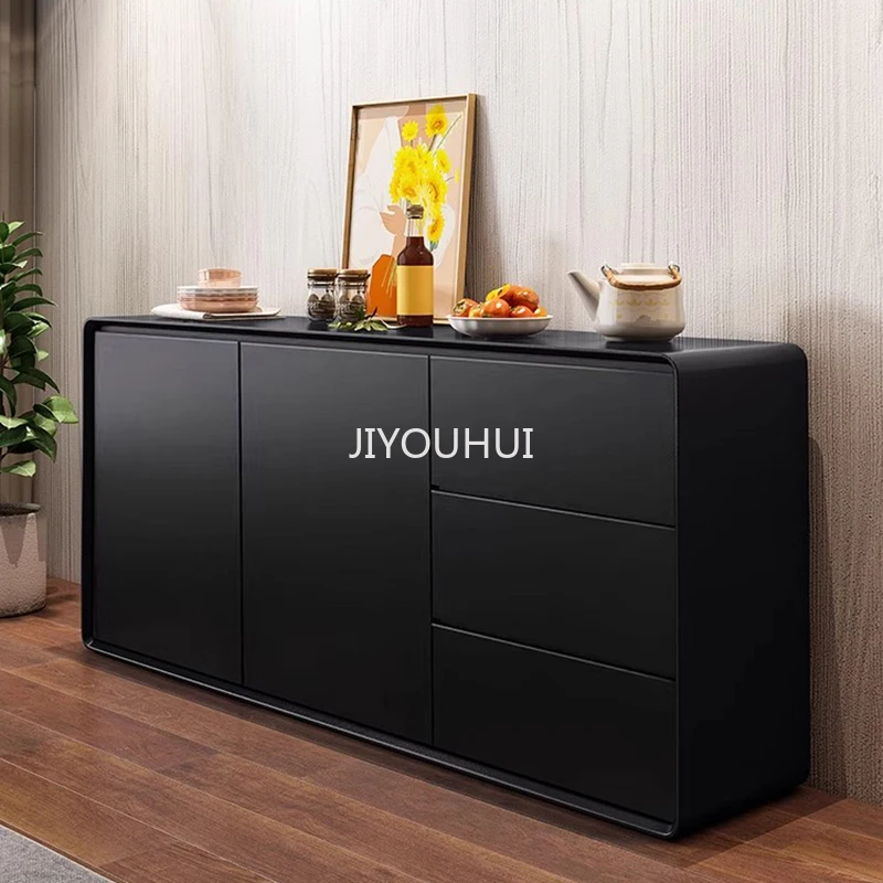 

Black Tea Filing Sideboard Garden Bar Organizers Minimalist Cabinet Storage Space Saving Muebles De Cocina Kitchen Furniture
