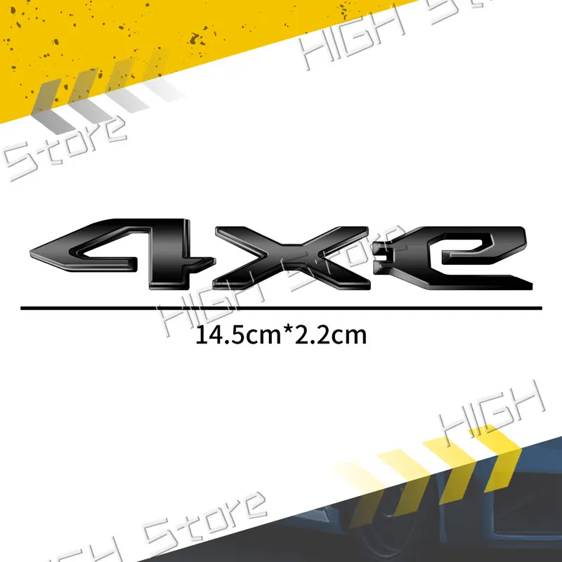 3D ABS Car Badge 4xe Body Sticker Jeep Wrangler JL JK Rubicon Auto Styling Fender Rear Trunk Emblem Decals Accessories