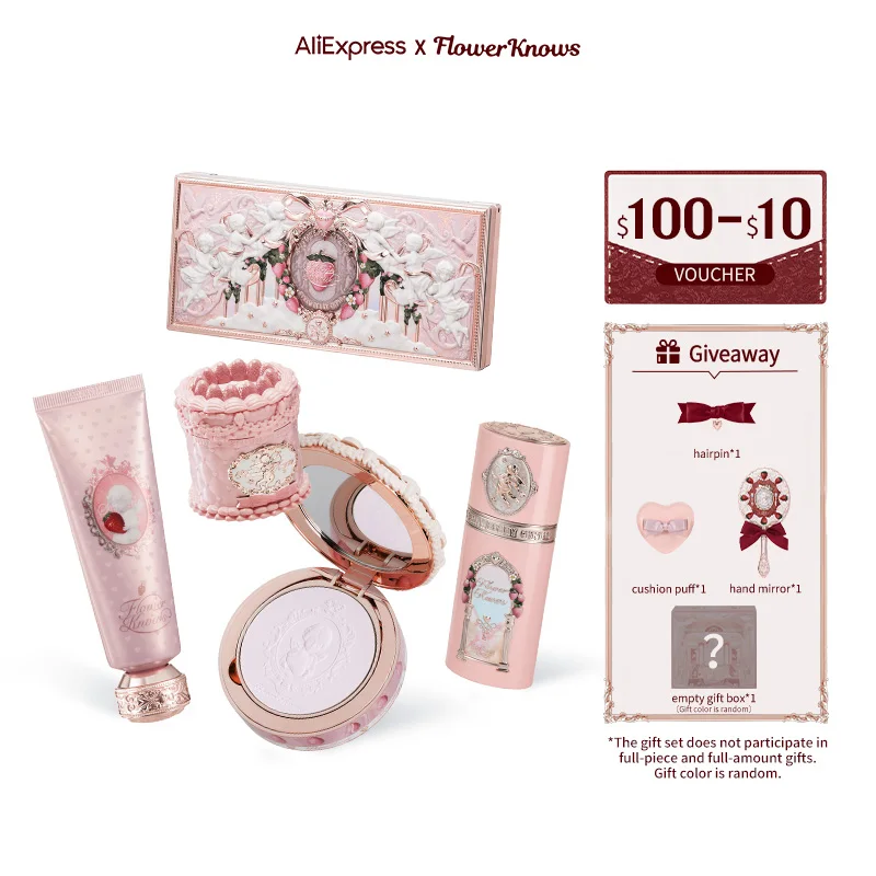 Makeup Gift Set Cake Lip Cream Liquid Blush Make-up Palette Scented Hand Cream