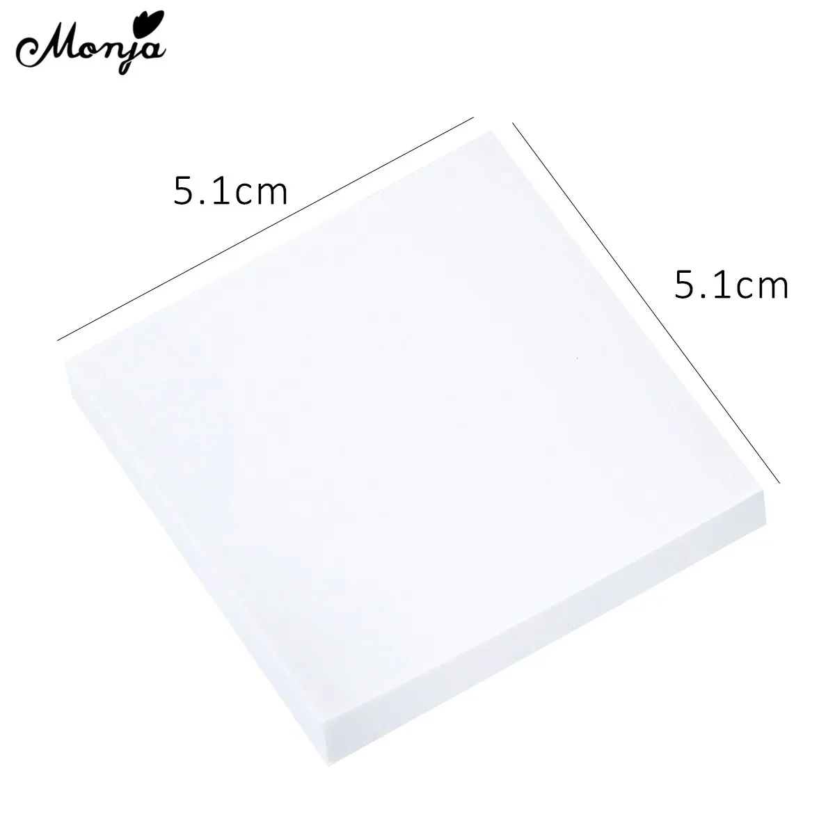 Monja 50pcs Nail Paper Painting Palette Disposable Waterproof Sticker UV Gel Color Polish Mixing Drawing Display Manicure Tools