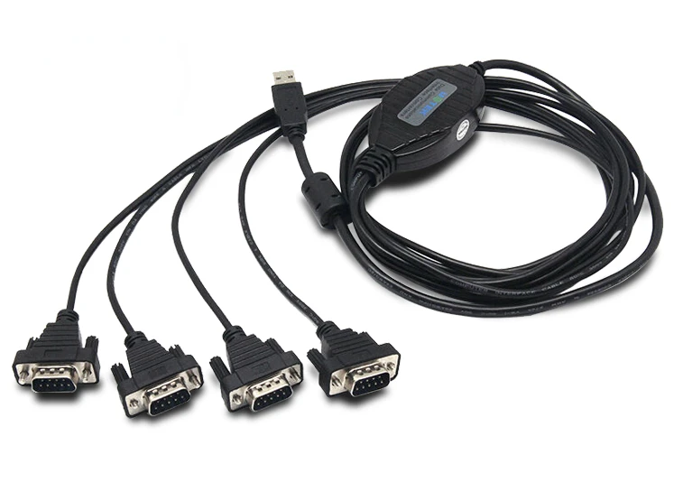 

USB 2,0 до 4-портовый USB-кабель, кабель адаптера COM-порта, интеллектуальный конвертер с последовательным портом