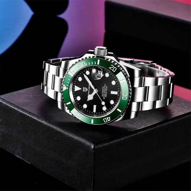 PAGANI Design-reloj mecánico automático para hombre, cronógrafo de acero inoxidable NH35A, resistente al agua, de lujo, 40mm, nuevo, 2023 - Image 4