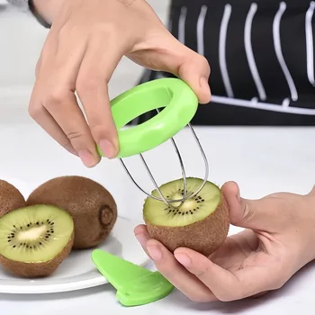 Kiwi Stainless Steel Peeler Dragon Fruit Beef Oil Fruit Cutting Knife Multifunctional Peeler Pulp Extractor Kitchen Small Tool