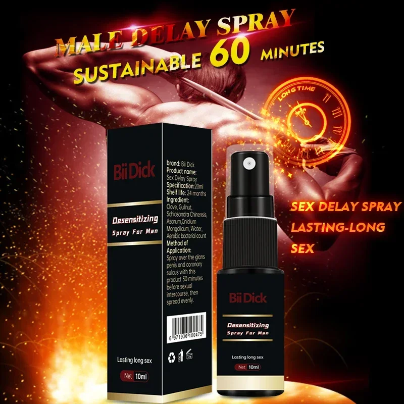 

Spray for Men Effective Delay Long Time Desensitizers Spray 10 Ml Male Enlargement Cream Body Oil Coolant