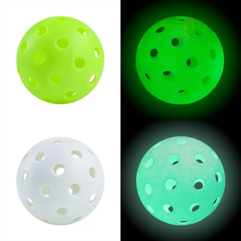 Pickleball Balls Luminous 74MM Durable 40 Holes Outdoor Competition Glowing In The Dark