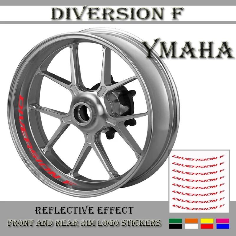 Motorcycle wheel stickers decorative decals reflective waterproof trend frame decals for YAMAHA XJ6 XJ 6 DIVERSION F