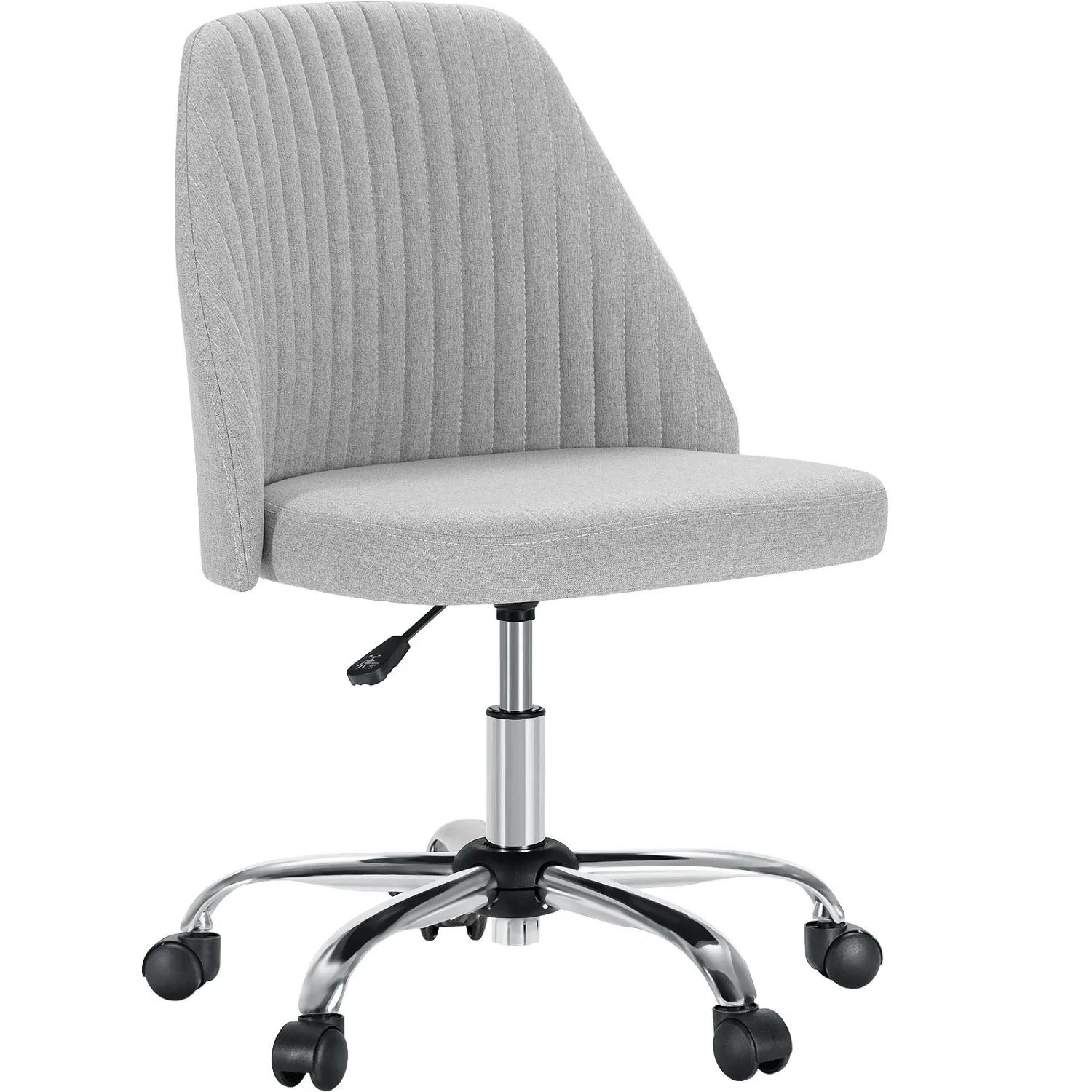 

Adjustable Swivel Armless Sweetcrispy Task Chair for Small Spaces in Home Office with Wheels and Comfortable Back Support