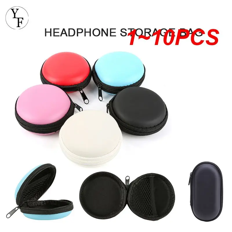 

1~10PCS Headphone Storage Bag Box In-Ear Earphone Pouches Storage Case Convenient Carry For Headset Data Line Headset