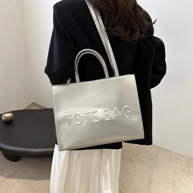 Simple Vintage Large Capacity Tote Bag, Casual Fashion Handbag Shoulder Crossbody Bags for Women Daily Travel Shopping Commuting