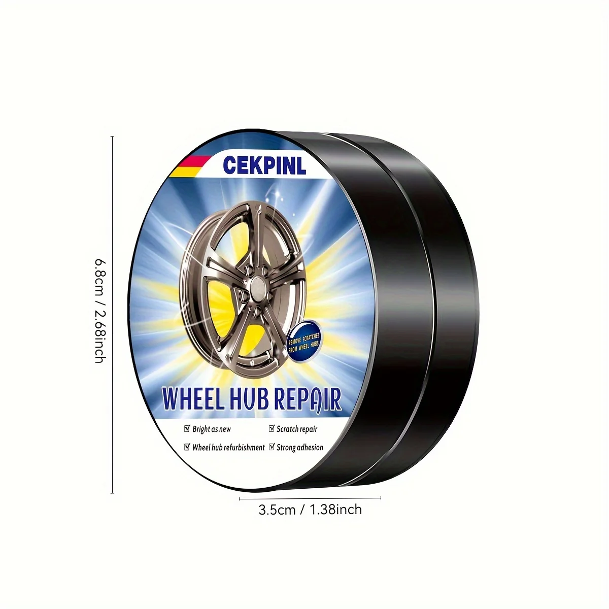 Universal Wheel Repair Kit-Alloy Rim Scratch Remover, Oxidation And Rust Preventer, Car Wheel Care Polishing Paste