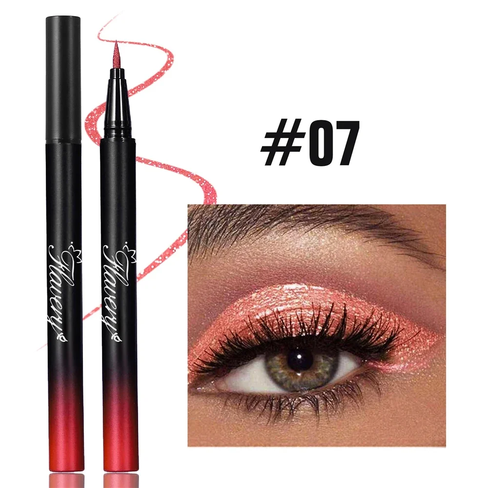 Flüssiger Eyeliner In Rauchigem Schwarz-violett Mit Glitzer Effekt_voghion.com