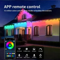 LED Smart Outdoor String Lights IP67 Waterproof With App Control Remote Music Sync for Patio Eave Party Decoration Lighting - Image 5