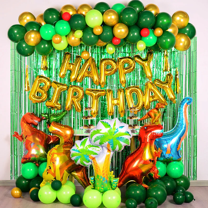 

Dinosaur Balloon Set Baby Boys Birthday Party Decoration Dinosaur Balloon Theme Birthday Party Baby Shower Balloon Decoration