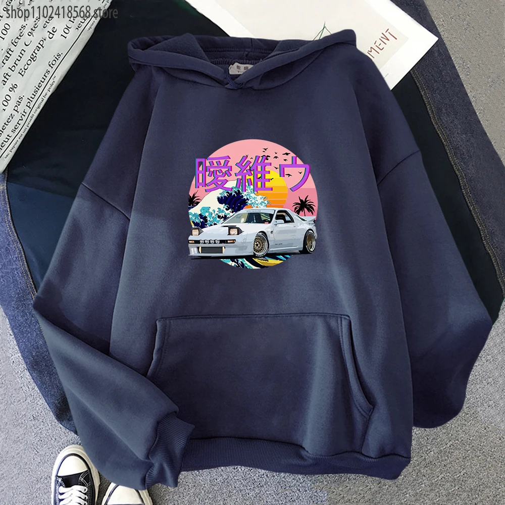 Men Hoodies Harajuku RX7 FD Drift Japanese Cars Casual main image 0