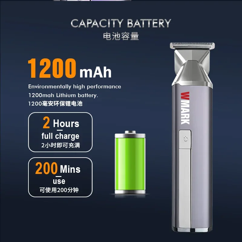 Description Picture 5 of item6 IN 1 RECHARGEABLE HAIR TRIMMER SET 2024 NEW WMARK NG-HT001 , HAIR CLIPPER, SHAVER, NOSE/EAR/BODY HAIR TRIMMER