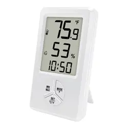 Indoor Digital Thermometer and Hygrometer with Min - Max Records for Home, Office, and Greenhouse (WS0412B)