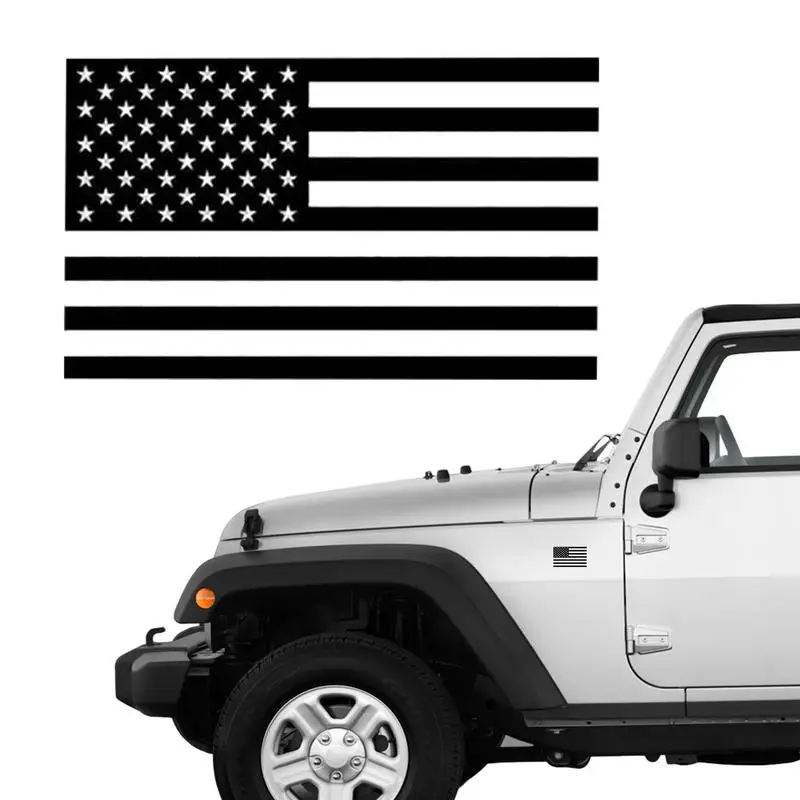 

Наклейки с американским флагом, черные наклейки на бампер, флаг США, водонепроницаемая наклейка для автомобиля, грузовика, аксессуары для ноутбука, шлема, багажа