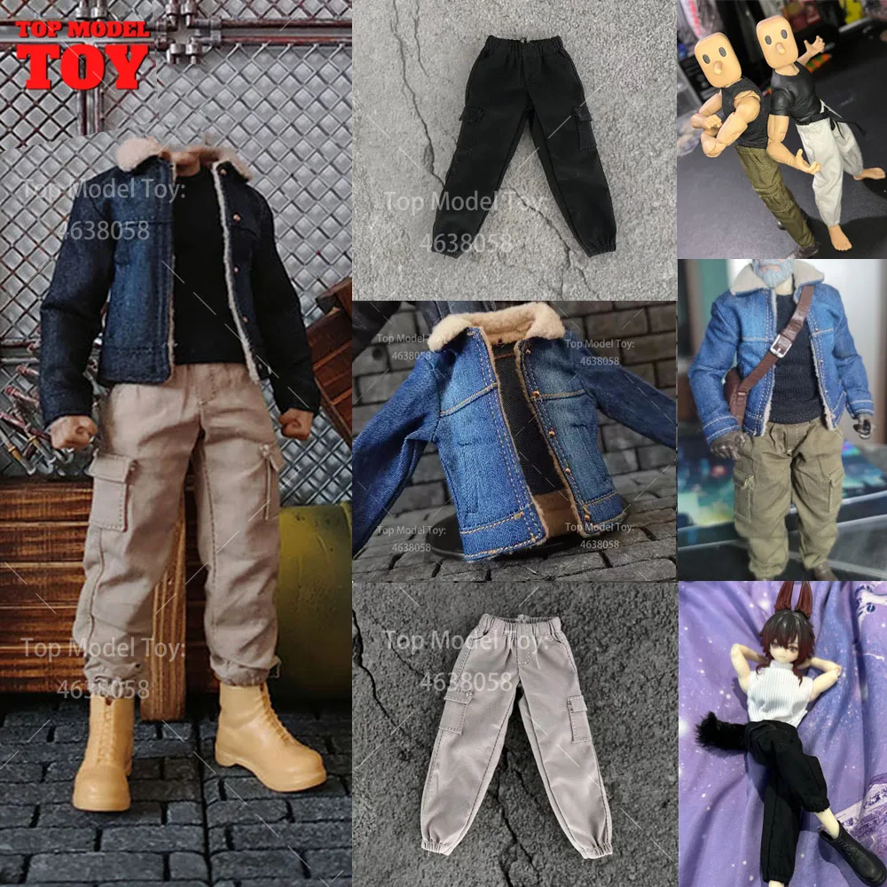 Overalls im Maßstab 1:12, Kampfhose, Hose, Jeans, Kleidung, Accessoires, Modell für 6'' Romankey Soldiers Actionfigur-Körperpuppen