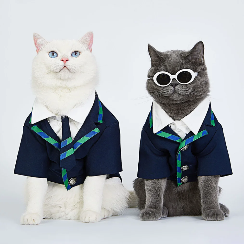 

Pet Clothes Dog and Cat Suit Jacket, Send Bow Tie