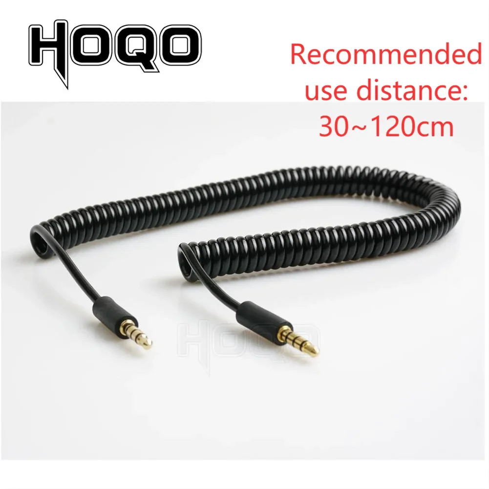 3.5mm TRRS connector Spring Coiled Cable RODE Sc7 VIDEOMIC GO Video Micro-type Mics 1/8&lsquo;&rsquo;4 pole Audio cord audio cord cable