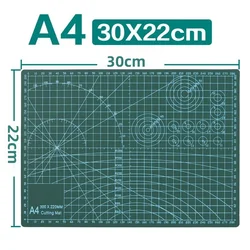 Double-Sided Self-Healing PVC Cutting Mat for DIY Crafts and Art Projects (A4)