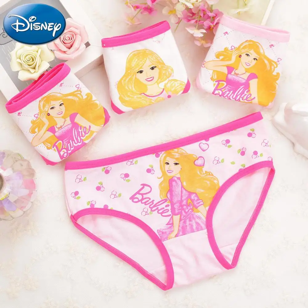 Disney meninas calcinha crianças roupa interior de algodão bonito impressão  mickey mouse minnie mouse briefs crianças cuecas curtas 2t-10t